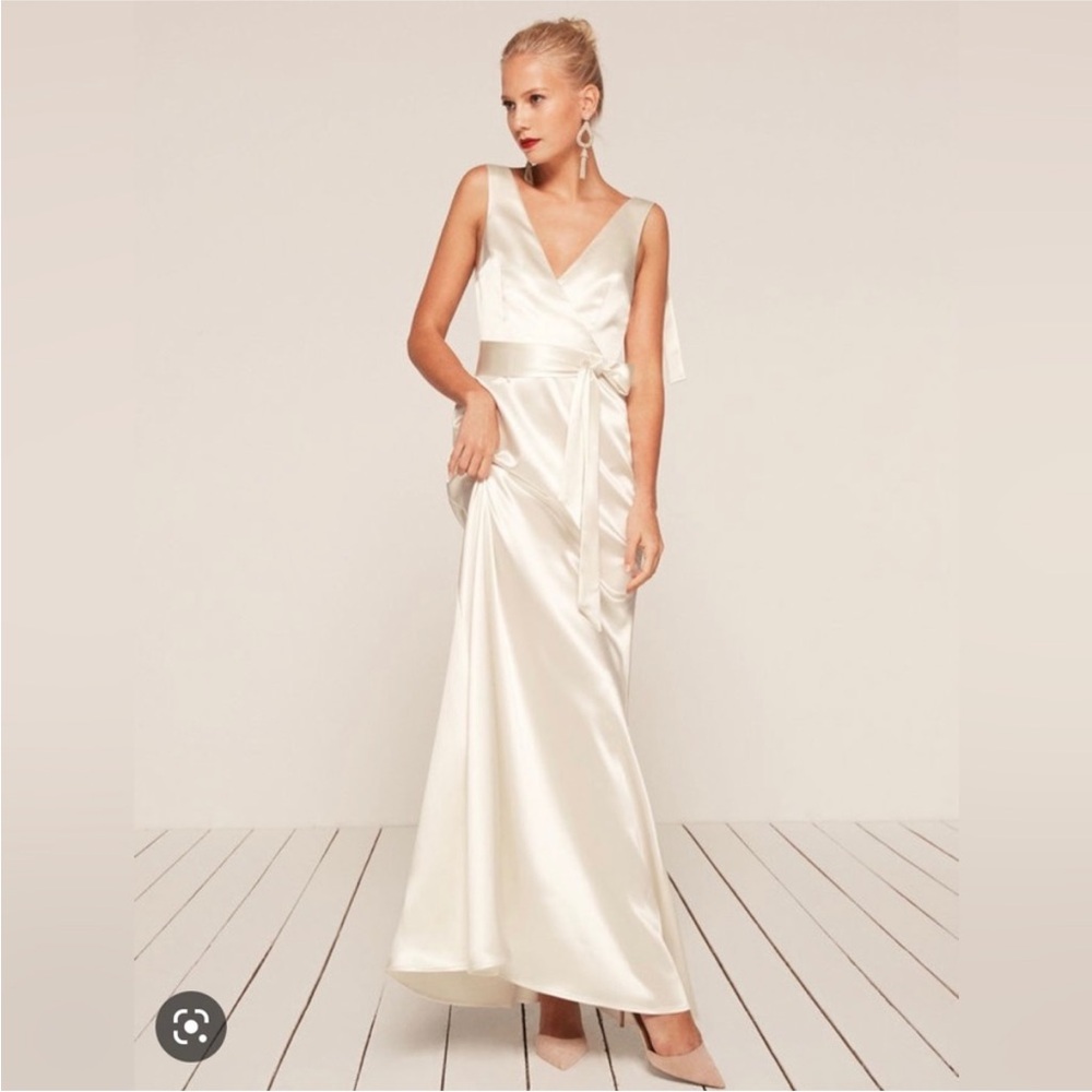 Reformation ivory Siena dress size 4